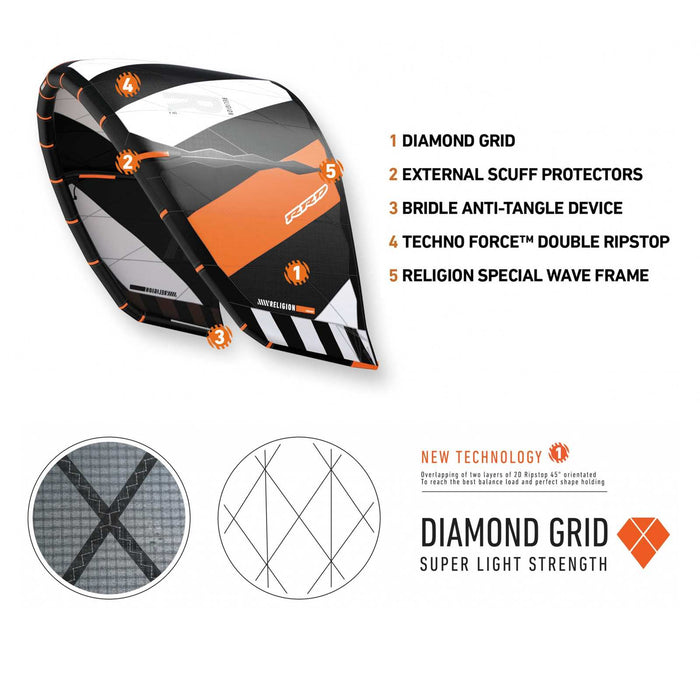 Cerf-volant Religion Stripes Y27 8 RRD 27RE8K