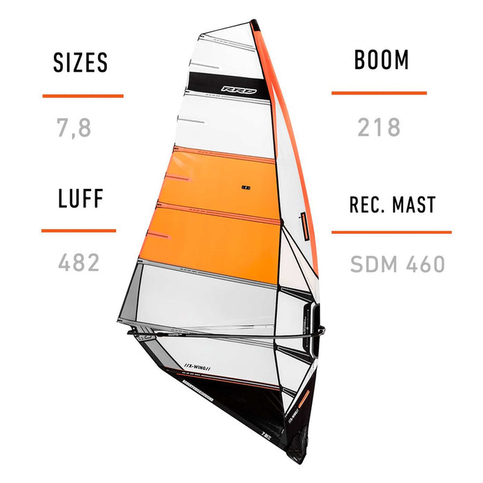Voile de Windsurf X-Wing Y27 Taille 7.8 RRD 27XWG_H3_7_8
