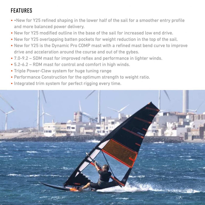 Voile de Windsurf X-Wing Y27 Taille 7.8 RRD 27XWG_H3_7_8