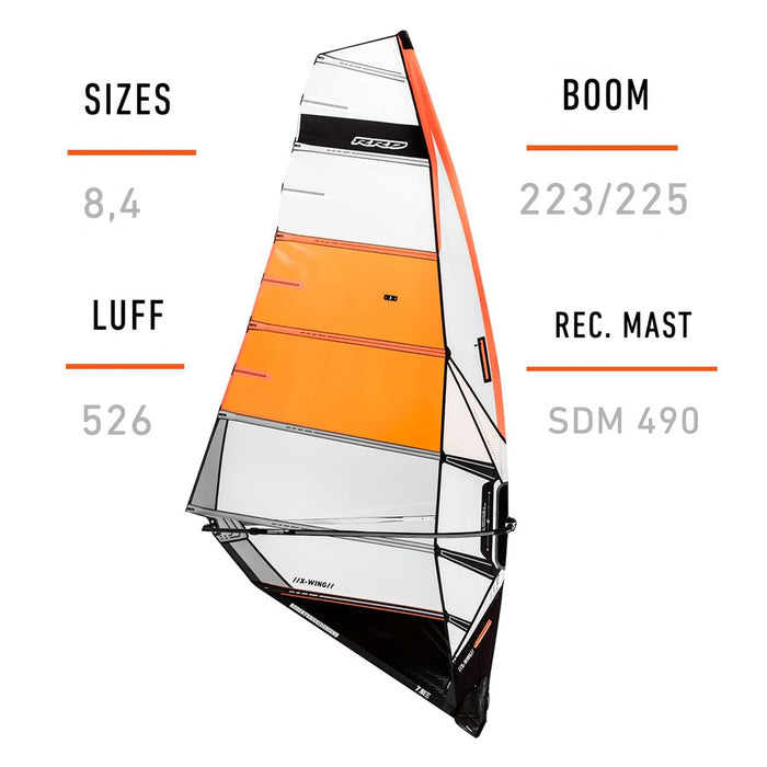 Voile de Windsurf X-Wing Y27 Taille 8.4 RRD 27XWG_H3_8_4