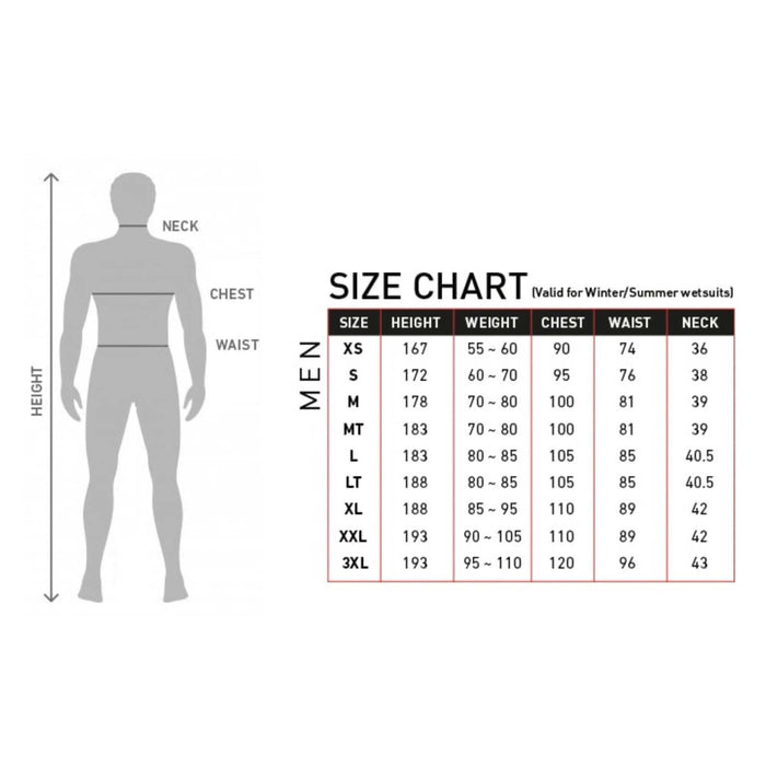 Combinaison Courte Zero Homme Zip à l'arrière 2-2 Noire Taille MT RRD 27ZRBZ22S_MT