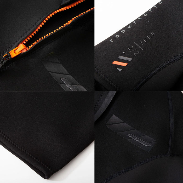 Combinaison Courte Zero Junior Zip à l'arrière 2-2 Noire Taille 14 RRD 27ZRJBZ22S_07_14