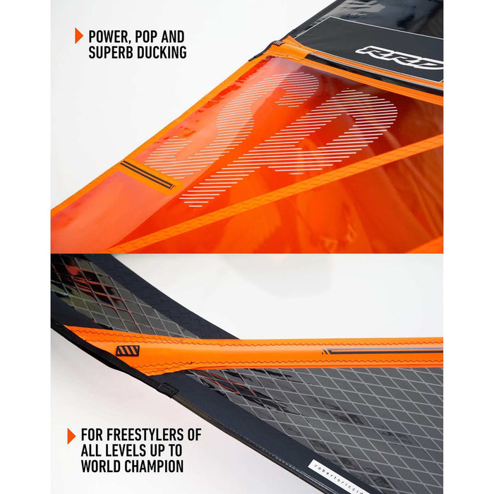 Voile de planche à voile Style Pro Y28 Noir Taille 4.4 RRD 28SPBL44