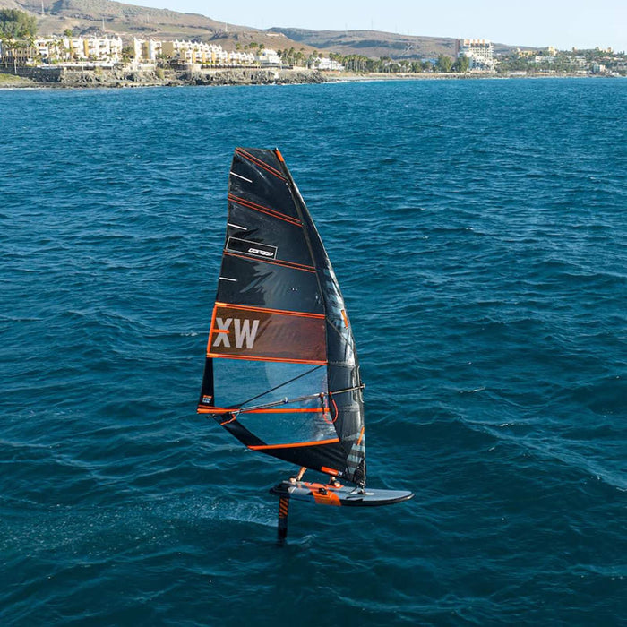 Voile de planche à voile X-Wing Noir Y28 Taille 7.8 RRD 28XW_BL_78