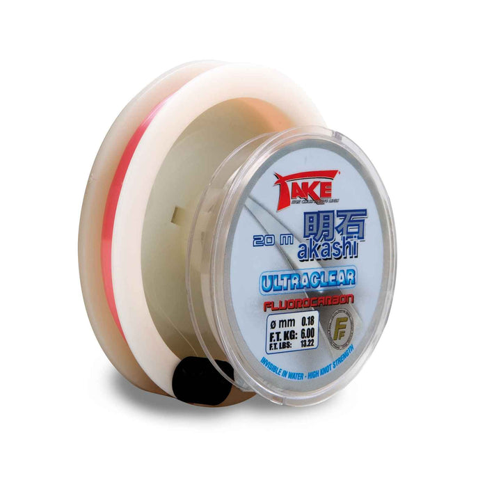 Fil de pêche Take Akashi Fluorocarbon Double Bobine Rose 50m+20m 0,28 Pêche Ferrari 3042428