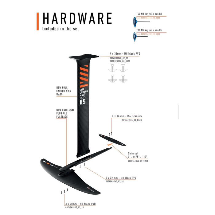 Ensemble Hydrofoil Dynamic Pro Universel Mantaray Taille 1350 RRD 30DPMANSET_00_1393