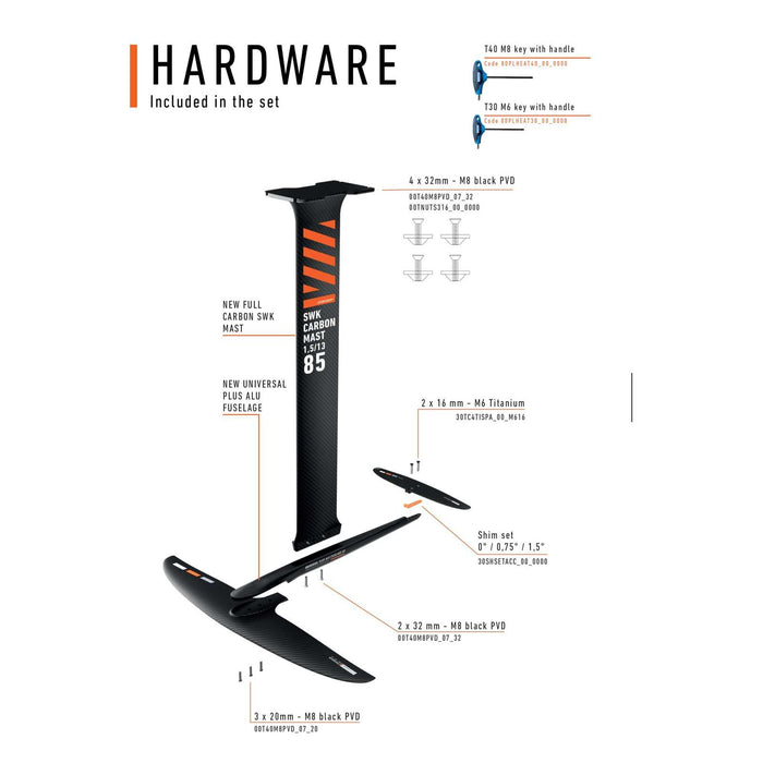 Ensemble Hydrofoil Dynamic Pro Universel Thunder Taille 750 RRD 30DPTHUSET_00_750
