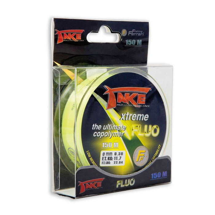 Fil de pêche Take Xtreme Fluo 150m 0,300 Fishing Ferrari 3300030