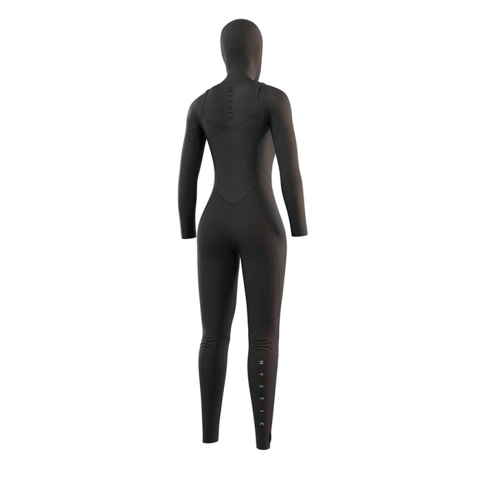 Combinaison intégrale Gem femme à capuche 6-4-3mm zip avant noire L Mystic 35000_220015_900_L