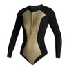 Shorty Combinaison Femme Longarm 2-2mm Zip avant Noir-Or M Mystic 35000_220091_967_M