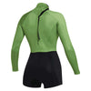 Shorty Wetsuit Lunar Femme Manches Longues 2-2mm Fermeture Arrière Vert-Doux L Mystic 35000_240111_618_L