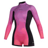 Combinaison courte Lunar BK Femme Manches longues 2-2mm Zip arrière Corail XS Mystic 35000_240113_370_XS