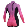 Combinaison courte Lunar BK Femme Manches longues 2-2mm Zip arrière Corail XS Mystic 35000_240113_370_XS
