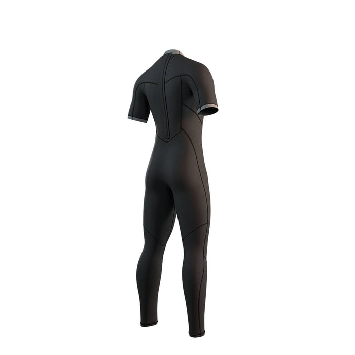 Combinaison intégrale Homme Courte manche 3-2mm Zip dorsal Flatlock Noir XS Mystic 35000_250033_900_XS
