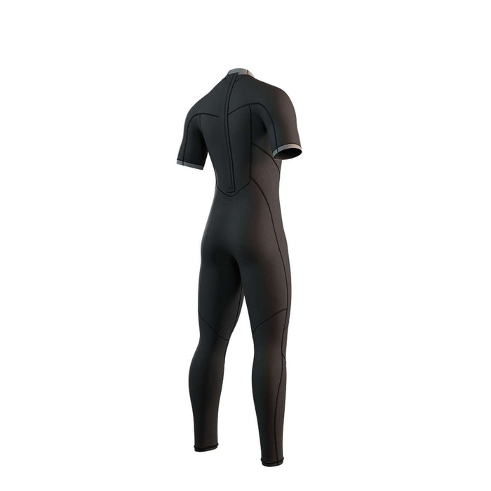 Combinaison intégrale Homme Courte manche 3-2mm Zip dorsal Flatlock Noir XXL Mystic 35000_250033_900_XXL