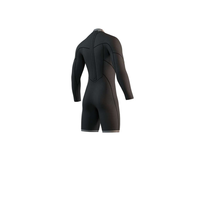 Combinaison courte Homme Longue manche 3-2mm Zip dorsal Flatlock Noir M Mystic 35000_250034_900_M