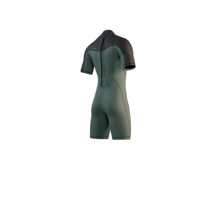 Combinaison courte Homme 3-2mm Zip dorsal Flatlock Vert Olivé L Mystic 35000_250035_643_L