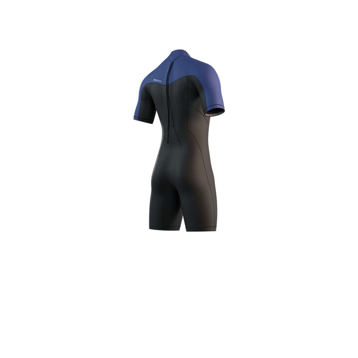 Combinaison courte Homme 3-2mm Zip dorsal Flatlock Noir-Bleu XL Mystic 35000_250035_945_XL