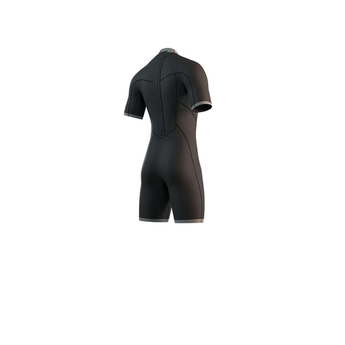 Combinaison courte Homme 3-2mm Zip dorsal Flatlock Noir-Bleu XL Mystic 35000_250035_945_XL