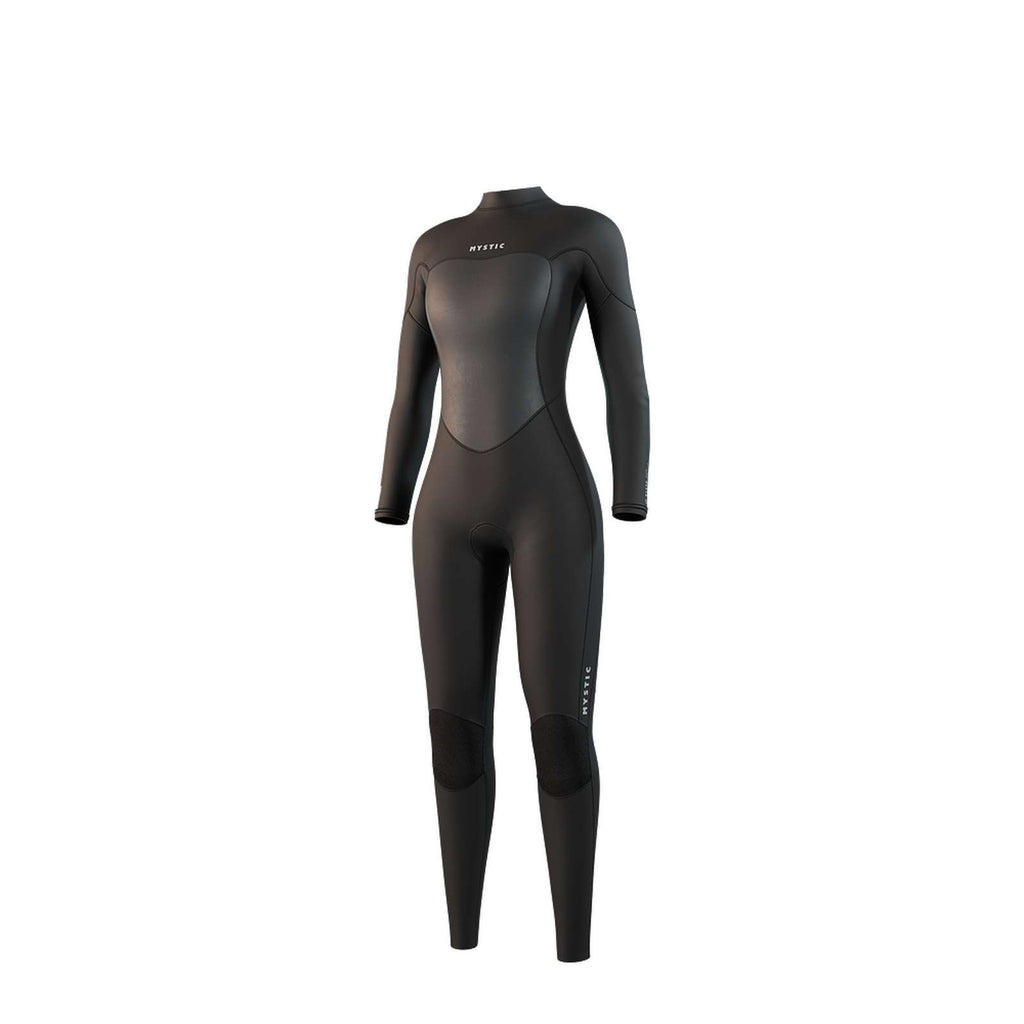 Combinaison intégrale Femme 3-2mm Zip central Flatlock Noir XL Mystic 35000_250060_900_XL