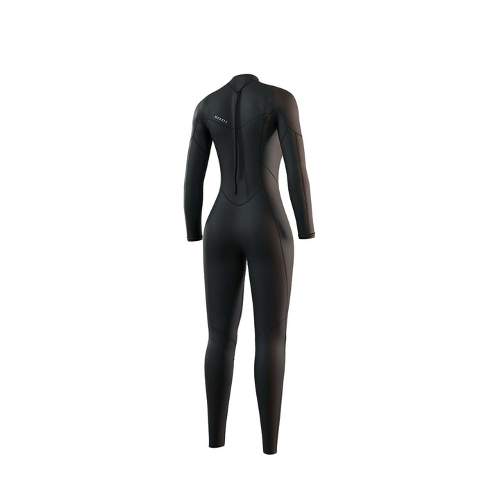 Combinaison intégrale Femme 3-2mm Zip central Flatlock Noir XL Mystic 35000_250060_900_XL