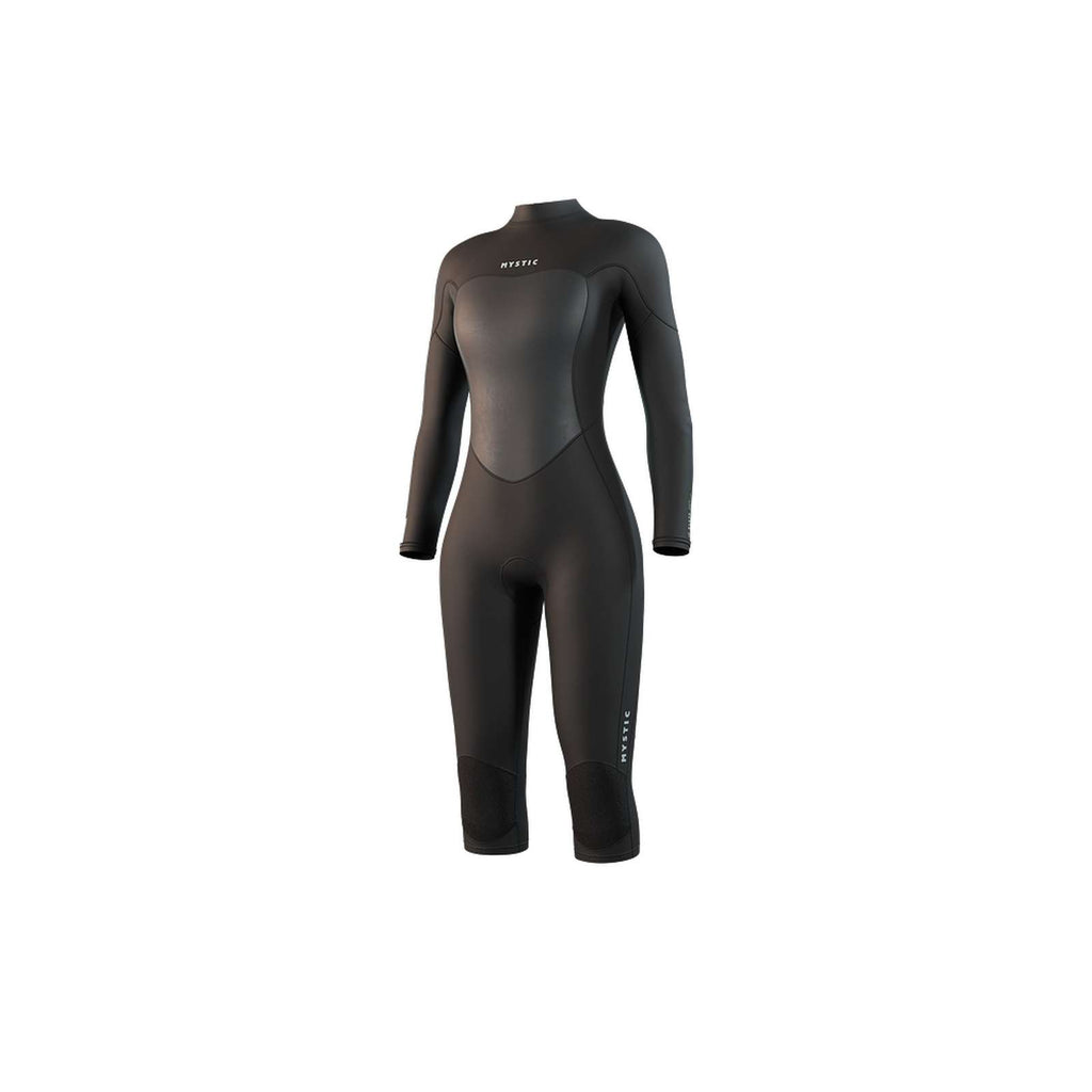 Combinaison courte Femme Manches longues 3-2mm Zip central Flatlock Noir XS Mystic 35000_250061_900_XS
