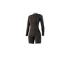 Combinaison courte Femme Manches longues 3-2mm Zip central Flatlock Violet foncé L Mystic 35000_250063_900_L