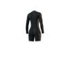 Combinaison courte Femme Manches longues 3-2mm Zip central Flatlock Violet foncé S Mystic 35000_250063_900_S
