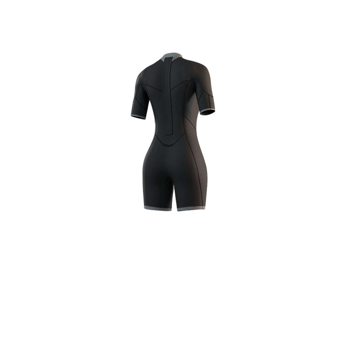 Combinaison courte Femme 3-2mm Zip central Flatlock Noir XS Mystic 35000_250064_900_XS