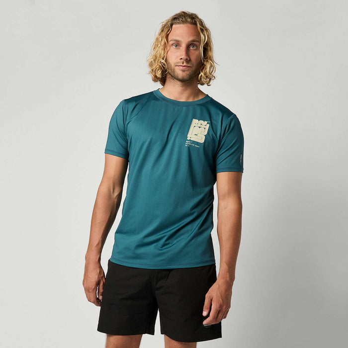 Rashvest Boarding Homme Manches Courtes Turquoise M Mystic 35001_250761_695_M