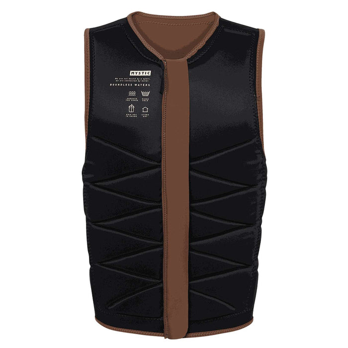 Gilet de Protection Wake Outlaw Homme Zip Avant Boucle Marron S Mystic 35005_240226_700_S