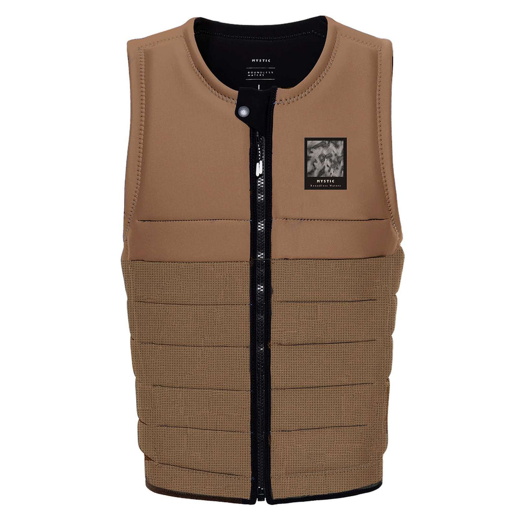 Gilet de protection Wake Impact The Dom Homme fermeture éclair avant ardoise-brun M Mystic 35005_240237_730_M