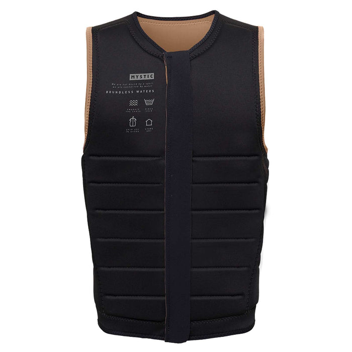 Gilet de protection Wake Impact The Dom Homme fermeture éclair avant ardoise-brun M Mystic 35005_240237_730_M