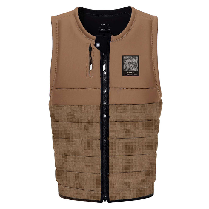 Gilet de protection Wake Impact The Dom Homme fermeture éclair avant ardoise-brun XXL Mystic 35005_240237_730_XXL