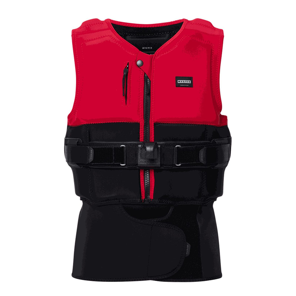 Gilet de protection pour aile Endure Zip avant Rouge L Mystic 35005_250685_300_L