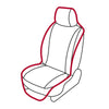 Housse de rouleau de siège de voiture simple noire taille unique Mystic 35009_240335_900_OS