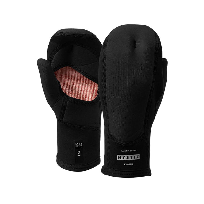Gants en néoprène Kite Ease 2 mm paume ouverte Noir M Mystic 35015_250081_900_M