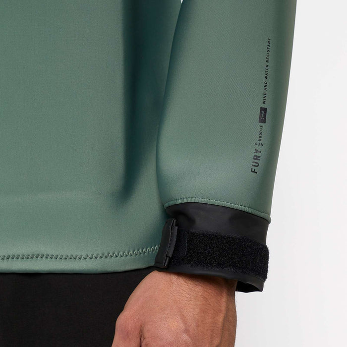 Hoodie en néoprène Fury Homme 3-2mm Vert Foncé M Mystic 35017_230325_643_M