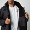 Poncho doublé en teddy imperméable DTS Noir O-S Mystic 35018_230015_900_OS