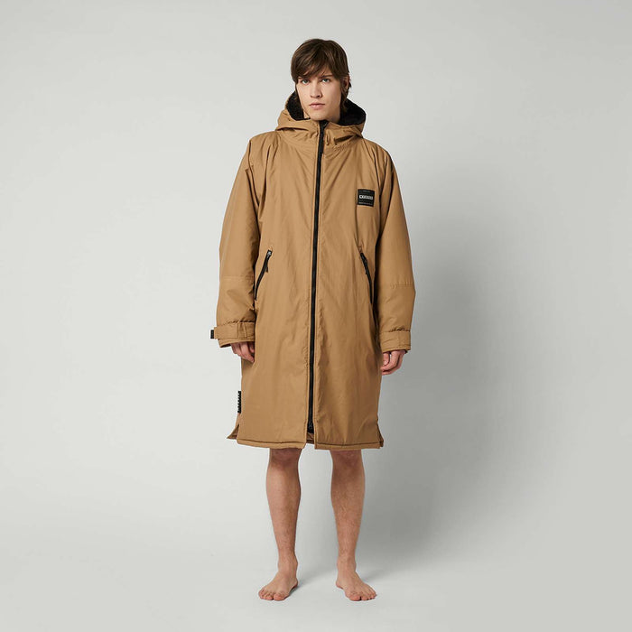Poncho doublé en teddy imperméable Explore Ardoise-brun S-M Mystic 35018_240400_730_SM