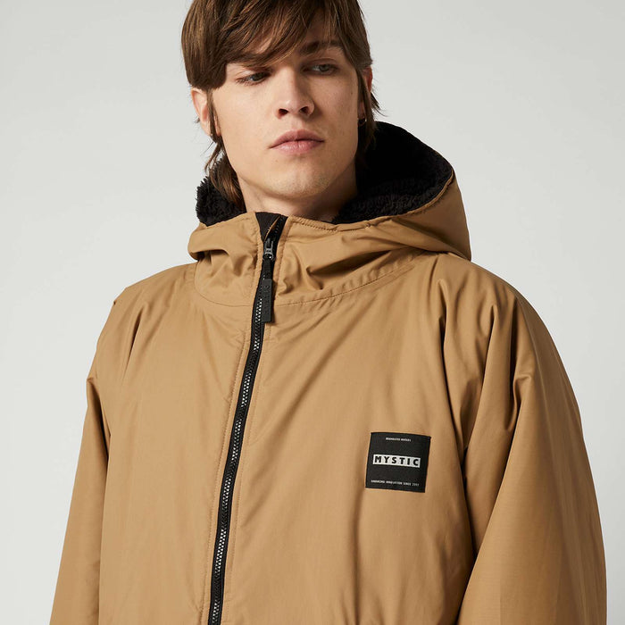 Poncho doublé en teddy imperméable Explore Ardoise-brun S-M Mystic 35018_240400_730_SM