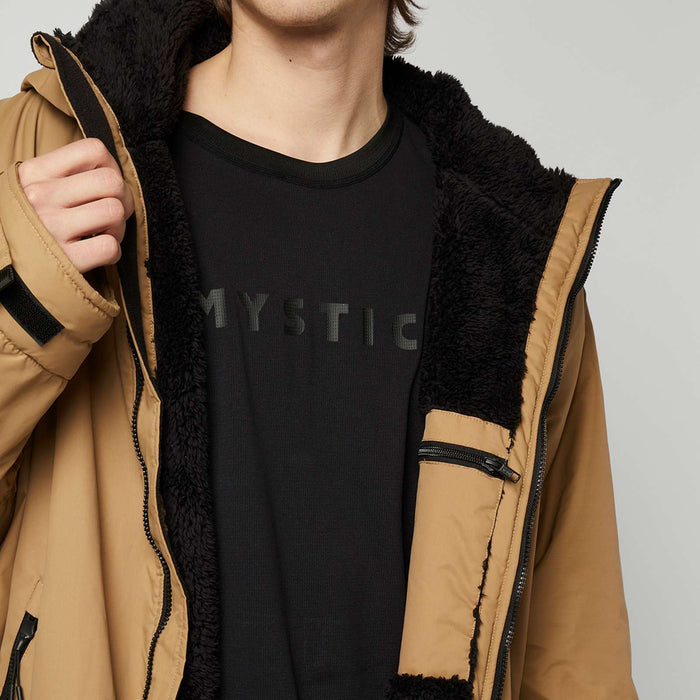 Poncho doublé en teddy imperméable Explore Ardoise-brun S-M Mystic 35018_240400_730_SM