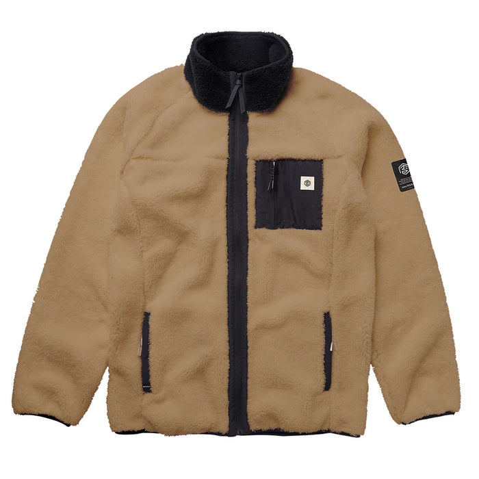 Veste en sweat teddy à zipper DTS gris-brun XXL Mystic 35104_230080_730_XXL