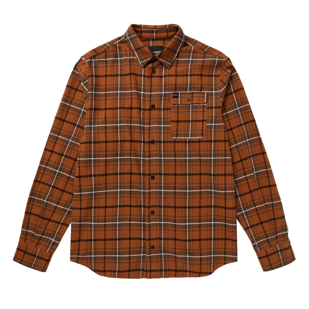 Chemise en Flanelle À Carreaux Brun-Doré S Mystic 35105_260305_704_S