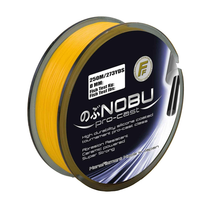 Fil de pêche Nobu Pro Cast Hi-Viz 250m Fluo Orange Eu 0,300 Pêche Ferrari 3700730