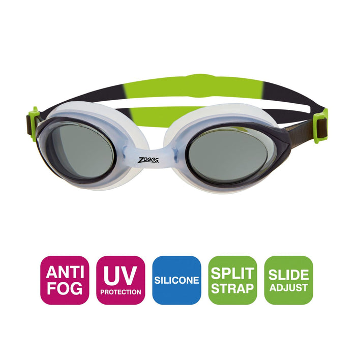 Lunettes de natation Bondi Blanc-Lime Teinté-Fumée Lenses Zoggs 461004WHBLTSM