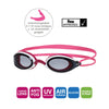 Lunettes de natation Fusion Air Rose-Blanc Teinté-Fumée Lenses Zoggs 461012PKWHTSM