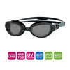 Lunettes de natation Phantom 2.0 Noir-Gris Teinté-Fumée Lenses Zoggs 461031BKGYTSM