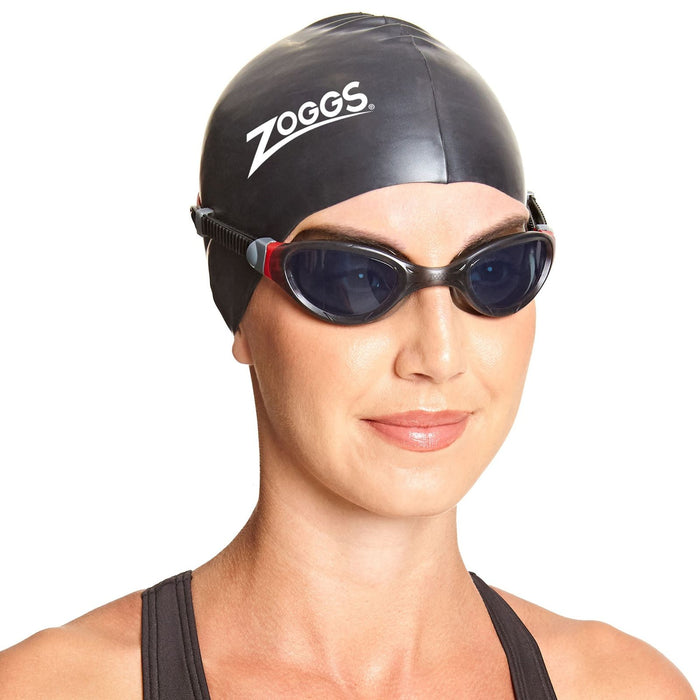 Lunettes de natation Phantom 2.0 Noir-Rouge Teinté-Fumée Lenses Zoggs 461031BKRDTSM