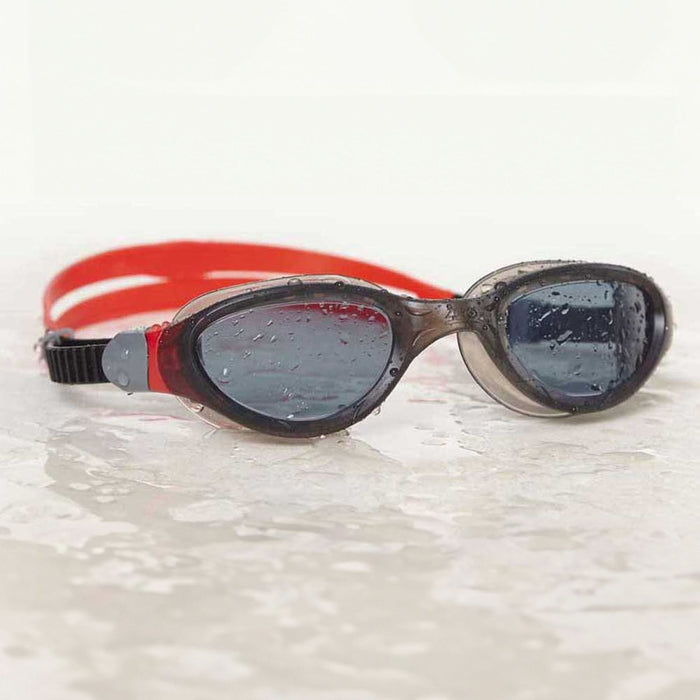 Lunettes de natation Phantom 2.0 Noir-Rouge Teinté-Fumée Lenses Zoggs 461031BKRDTSM
